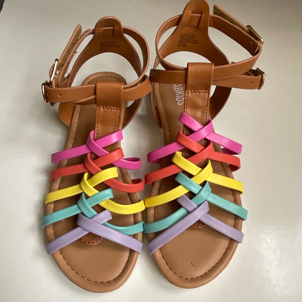 Fabkids Rainbow Strappy Sandals